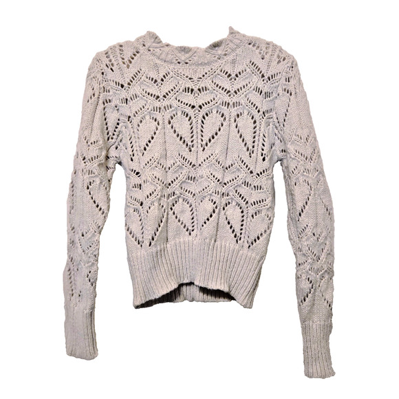 Handmade Cream Wool unlined Chunky Cable Knit XS - Picture 3 of 8